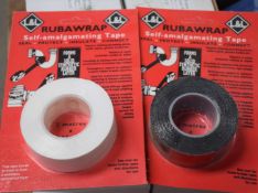 10 x Rubawrap Self-Amalgamating Tape - Forms a Solid Synthetic Rubber Layer on Pipes etc - Brand New