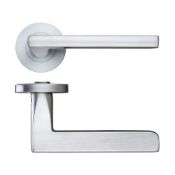 2 x Pairs OF Zoo Venice Lever Door Handles in Satin Chrome - Brand New Stock - Product Code ZPZ070SC