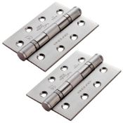 26 x Triple Packs of Eurospec Satin Stainless Steel Door Hinges - Size 102x76x3mm - Grade 13 -