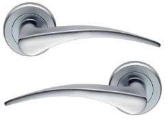 11 x Pairs of Serozzetta Internal Door Handle Levers in Satin Chrome - Brand New Stock - Product