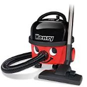 1 x Henry Hoover With Accessories - Classic Black & Red Design - Good Used Condition - Product Code: