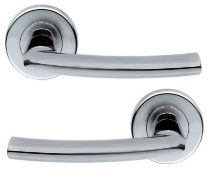 5 x Pairs of Serozzetta Dos Internal Door Handle Levers in Satin Chrome - Brand New Stock -