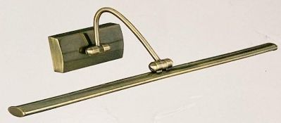 1 x Searchlight LED Picture Light in Antique Brass finish - Ref: 2982-81AB - New And Boxed Stock -