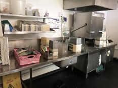 1 x Winterhalter PT-M Passthrough Dishwasher With Zenith Cleaning System, Inlet Table, Sink Unit