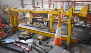 1 x Heavy Duty Crane Lifting Beam - SWL 5 Ton - Length 428 cms - Includes Stand