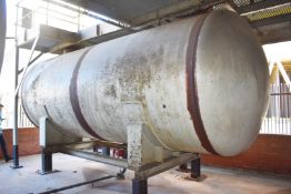 1 x Horizontal Steel Storage Tank With Inlet and Outlet and Milltronics Multiranger Plus Level