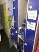 7 x Four Door Staff Lockers - CL554 - Ref IM - Location: London E1 This item is located in London