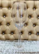 4 x Wine Glass Vases - Dimensions: 50cm (h) x 16cm (w) - Pre-owned - CL548 - Location: Near Market