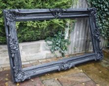 1 x Large Ornate Picture / Mirror Frame in Black - Size 224 x 135 cms - CL546 - Location: Hale,