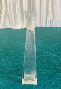 9 x Square Lily Vases - Dimensions: 30x6.5cm - Ref: Lot 34 - CL548 - Location: Leicester LE4All