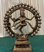 1 x Shiva Statue - Dimensions: 65x55cm - Ref: Lot 97 - CL548 - Location: Near Market HarboroughAll