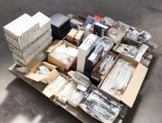 1 x Assorted Hardware Pallet - Includes Door Handles, Pull Handles, Desk Cable Tidy Caps, Door