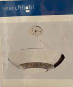 1 x Searchlight Halo LED Pendant in chrome - Ref: 3448-8CC - New and boxed stock - RRP: £300
