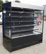1 x ISA ITALY Large Refridgerated Multideck Display Unit - Dimensions: D89 X w194 X H210cm -