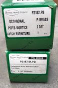 2 x Samuel Heath Octanogal Pitts Mortice Latches - Brand New Stock - Product Code: P2182.PB and