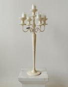 1 x Cream Candelabra - Dimensions: 78x38cm - Ref: Lot 77 - CL548 - Location: Near Market