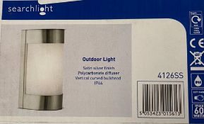 3 x Searchlight Outdoor Light in satin silver - Ref: 4126SS - New and Boxed Stock
