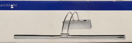 1 x Searchlight Picture Light in chrome - Ref: 8343CC - New and Boxed - RRP: £100