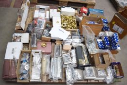 1 x Assorted Ironmongery Pallet Lot - Features Garage Door Locks, Tower Bolts, Door Locks,
