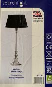 1 x Searchlight Medium Table Lamp in chrome - Ref: 8173CC - New and Boxed - RRP: £90.00