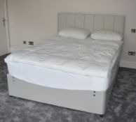 1 x Bensons King Size Diven Bed With Headboard and Kenova King Size Mattress With Protector - NO VAT
