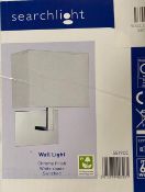 1 x Searchlight Wall light in chrome - Ref: 5519CC - New and Boxed - RRP: £60