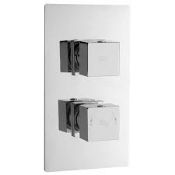 1 x Hudson Reed Kubix Twin Concealed Thermo Valve - Code: A3017-M - Location: Altrincham WA14 -