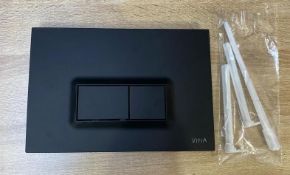 1 x VITRA Control Panel Dual Flush Panel In Black - Product Code: 740-0611 - New Boxed Stock