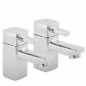 1 x Pair of Deva Rubic Bath Taps - Code: 556 - New Boxed Stock - Location: Altrincham WA14 -