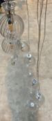 1 x Searchlight Twirls Multi-drop in Chrome and Clear Glass - Ex Display - Location: Altrincham WA14
