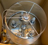 1 x Searchlight Venetian 5 Light Ceiling Chrome Chain Link - RRP: £180- Location: Altrincham WA14 -