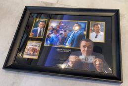 1 x Signed Autograph Framed Picture - LEONARDO DICAPRIO WOLF OF WALL STREET - With COA - CL590 -