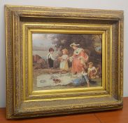 1 x Ornately Gilt Framed Art Print - Dimensions: 67 x 57x 9cm - Original Retailed For £148.00