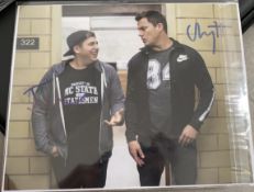 1 x Signed Autograph Picture - CHANNING TATUM & JONAH HILL - With COA - Size 10 x 8 Inch