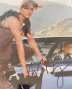 1 x Signed Autograph Picture - 2 FAST 2 FURIOUS  MICHELLE RODRIGUEZ - With COA - Size 12 x 8