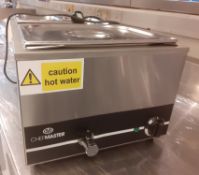 1 x Chef Master Countertop 240v Baine Marie - CL582 - Location: London EC4V