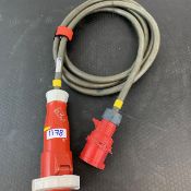 1 X 32Amp 3 Phase To 63Amp 3 Phase Reinforced Adapter 3M - Ref: 1378 - CL581 - Location: