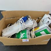 5 X Emergency Exit Lights In Box - Ref: 1339 - CL581 - Location: Altrincham Wa14