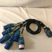 1 X 6 Way 16Amp Socapex Break In - Ref: 6266 - CL581 - Location: Altrincham WA14Items will be