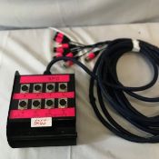 1 X DAP Audio 8 Channel Stage Box 10M - Ref: 6263 - CL581 - Location: Altrincham WA14Items will be