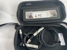 2 x Shure 93 Mics In Bags - Ref: 415 - CL581 - Location: Altrincham WA14Items will be available to