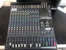 1 x Yamaha emx5016cf 16 Channel Powered Mixing Desk Including Flight Case