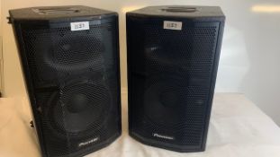 2 x Pioneer XPRS 10 Active loudspeakers - Ref: 1137 - CL581 - Location: Altrincham WA14