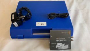 1 x Blackmagic design Mini Converter HDMI to SDI with PSU in plastic case - Ref: 1123 - CL581 -