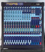 1 x Midas Venice 160 Passive 16 Channel Mixing Desk In Flight Case (1 Channel Needs Repair) - Ref: