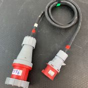 1 X 32Amp 3 Phase To 63Amp 3 Phase Adapter 1M - Ref: 1376 - CL581 - Location: Altrincham WA14Items