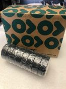 48 x Rolls Of Black PVC Tape - New & Boxed - Ref: 209 - CL581 - Location: Altrincham WA14