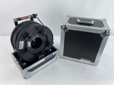 1 x Adam Hall CAT 7 100M Reel & Flyth Pro Case - Ref: 66 - CL581 - Location: Altrincham WA14