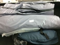1 x REAR PROJECTOR SCREEN SKIN 25Mx5M With BUNGEE CORDS In Flight Case - Ref: 790 - CL581 -