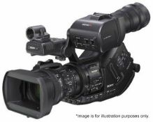 1 x Sony PMW-EX3 Video Camera With Lense filters, Cables, ACM-18 Adapter & PSU In Flight Case - Ref: